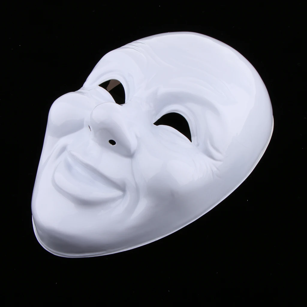 White Blank Mask Masquerade Mask Vintage Design Costume Party Favor