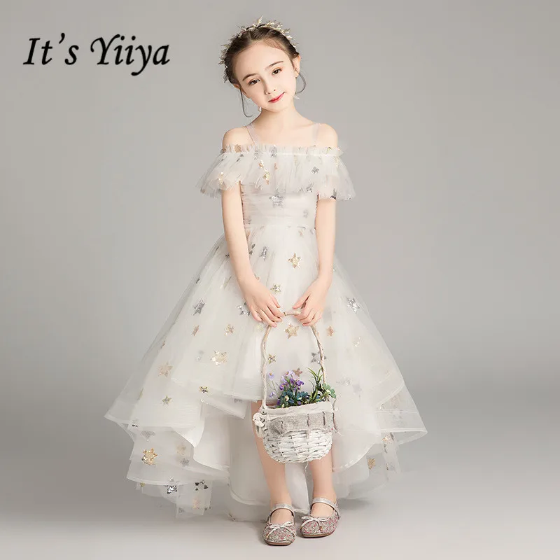 Платья для девочек с вырезом лодочкой и цветочным принтом It's Yiiya B046 2020 платья на