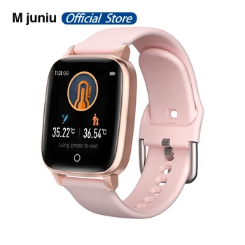 

T1 Body Temperature Measurement Smart watch Men Women's Heart Rate Monitor Ip67 Waterproof For Android IOS Phone smart watch