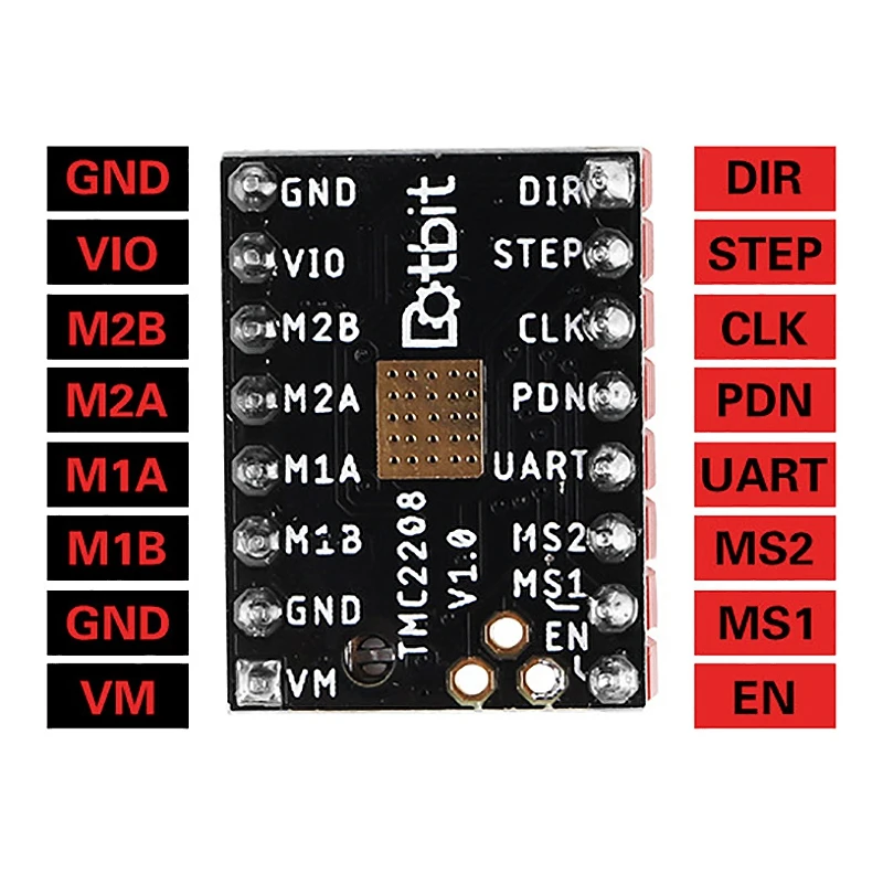 3d принтер TMC2208 Драйвер шагового двигателя+ Встроенный зачистки x5PCS 256 отдел