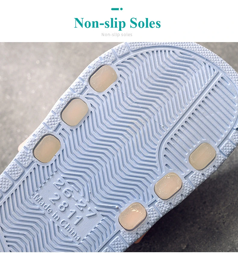 Summer Kids Slippers Soft Non-slip Boys Girls Beach Swimming Shoes Children Flip Flops Rainbow Dinosaur Indoor Slippers