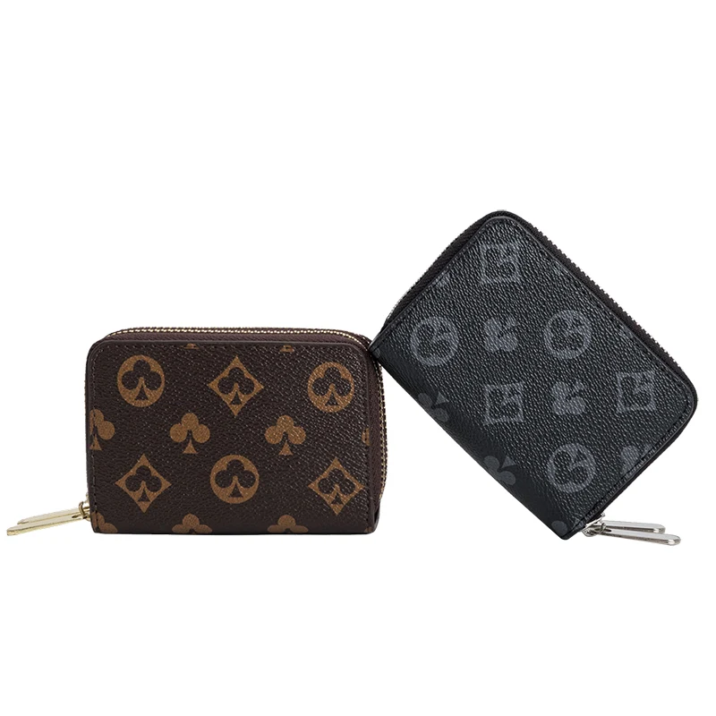 

Short Wallet Zipper Holder Women's European and American Fashion Credit Card Coin Purse Small Printed Female Clutch Bag