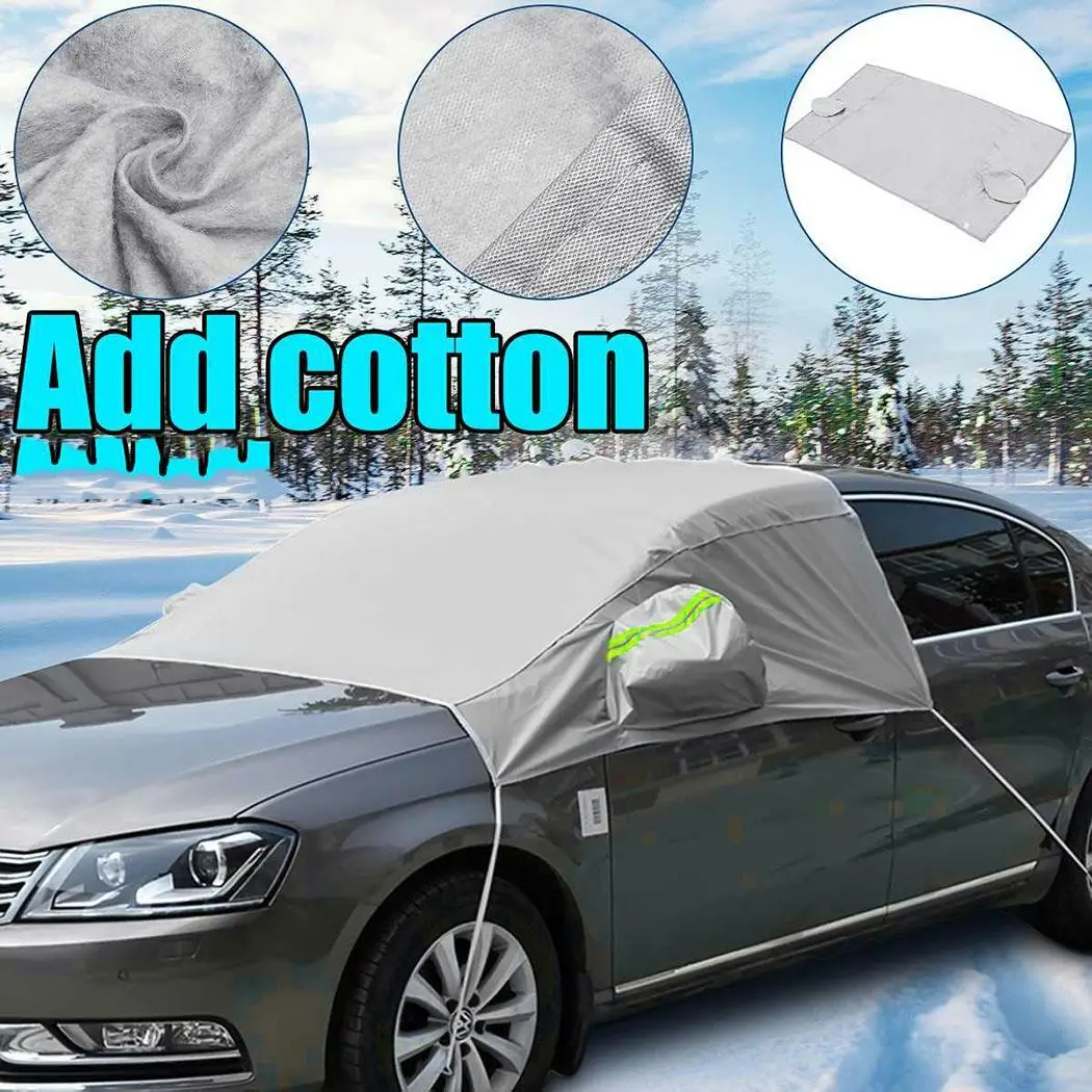 Портативное покрытие для лобового стекла автомобиля против снега Type1-2 синий/серый авто защита от мороза Повседневный чехол