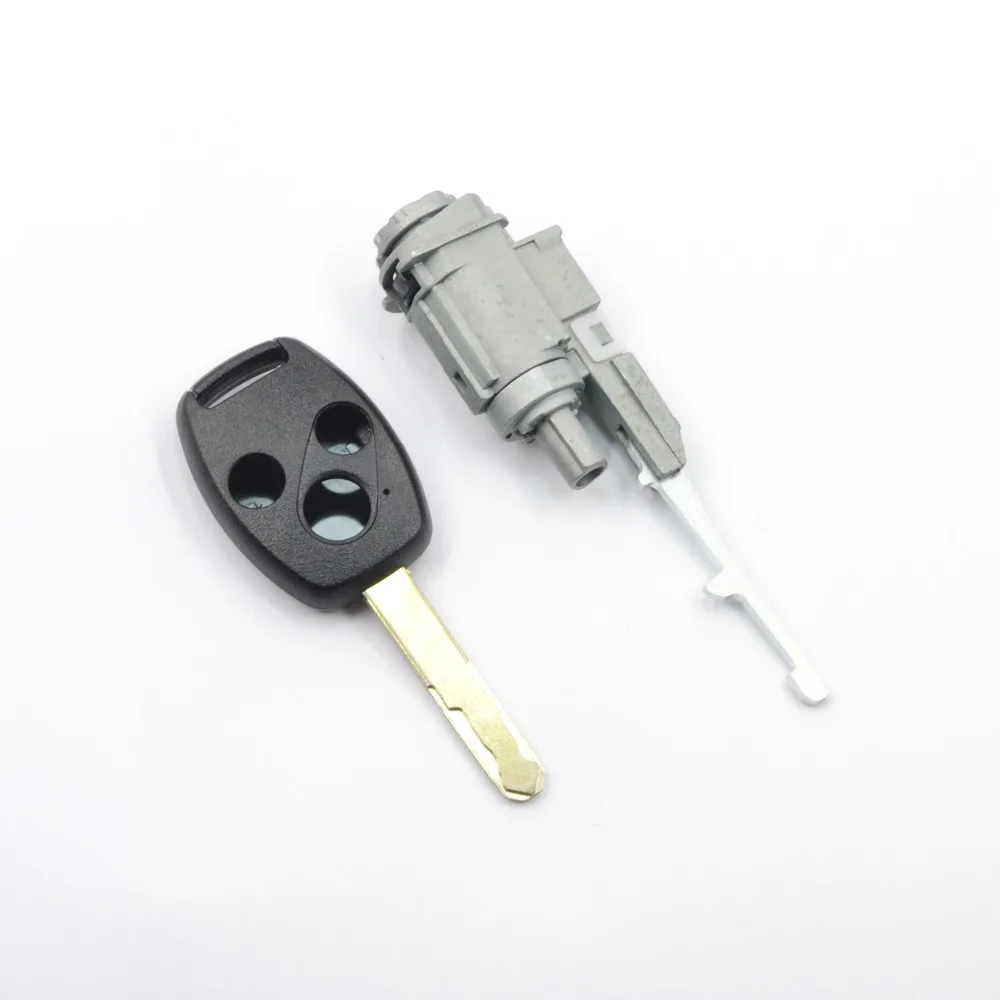 Замок зажигания баррель с одним 3 кнопки дистанционного ключа для HONDA PILOT 04-05