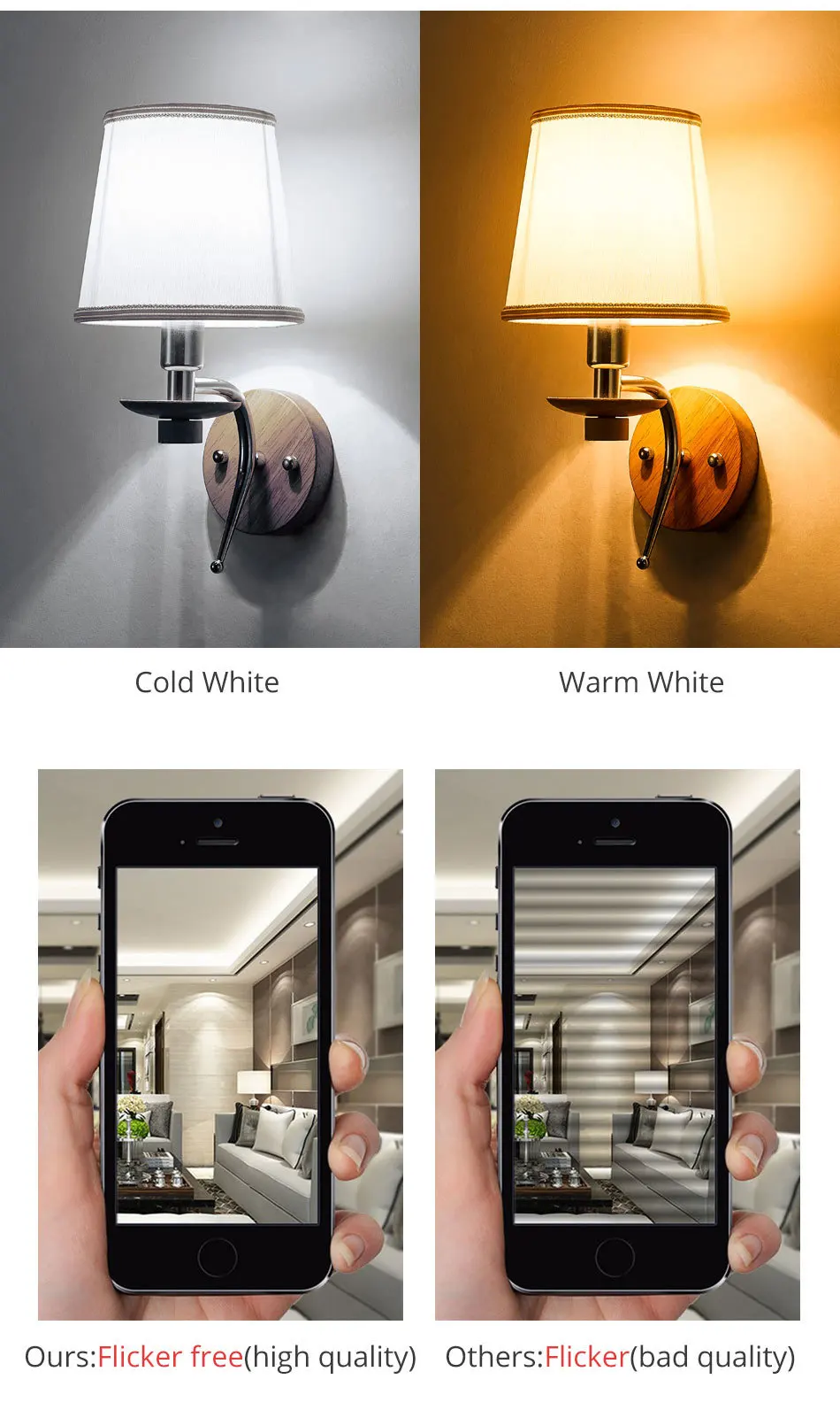 Modern Glass LED Home Wall Lamp E14 Bulb Sconce Hotel Bedroom Living Room Fixtures Stair Wall Light Indoor Night Lighting (7)