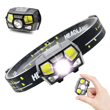 

Portable USB Rechargeable Headlamp Water-Proof LED Headlight 1200mAh Battery Head Lamp Headlight For Outdoor Fishing And Camping