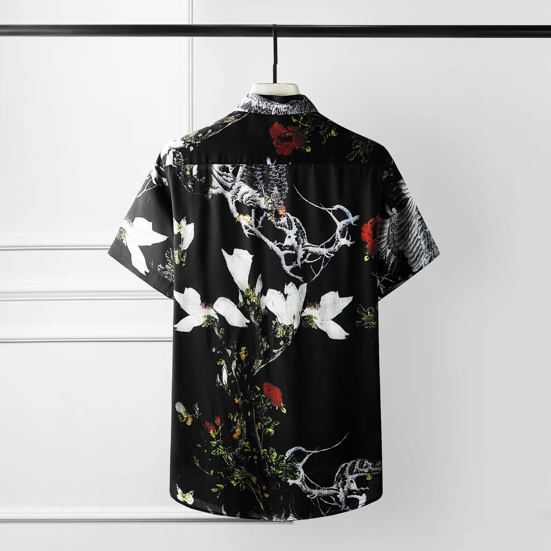 Мужская рубашка Minglu роскошные мужские строгие рубашки с цифровым принтом и