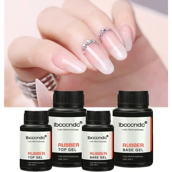 

14/30ml Rubber Base Top Coat UV LED Varnish Semi Permanent Gel Polish Soak Off Nail Art Lacquer Polygel Builder Gel Poly Gel