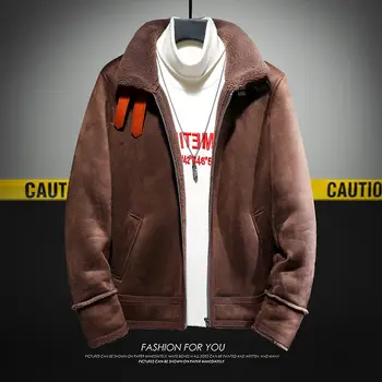 

2020 Autumn And Winter New Youth Popular Pure Color Japanese Fur One Loose Large Size Jacket Fashion Casual Stand-up Collar Top