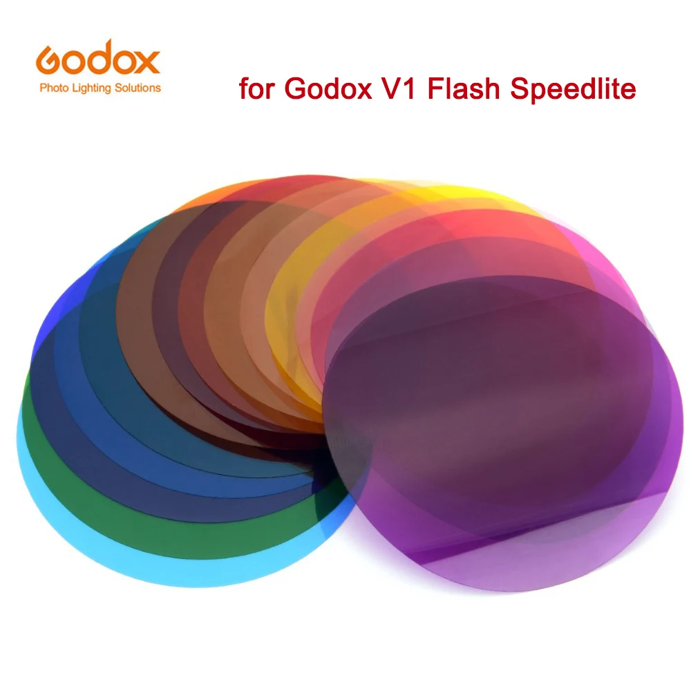 Godox V-11C цветные фильтры V-11T набор цветных фильтров с цветным эффектом для круглой