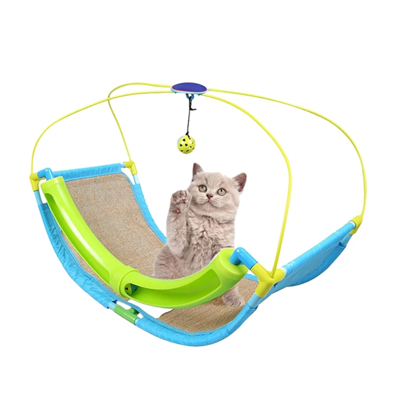 Кошка игрушечный Гамак Кошка царапина доска Многофункциональный котенок Колыбель забавный кот качели игровая площадка с мячом игрушки