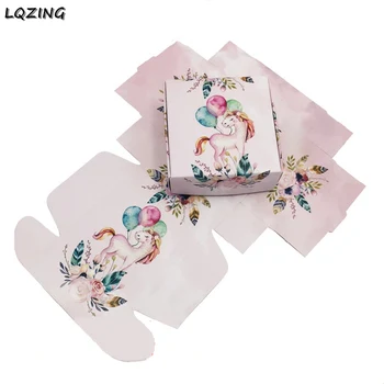 

20pcs Unicorn Candy Box for Unicorn Party Gift Baby Shower Christmas Wedding Party Decorations Souvenir for Guest Favors Gifts