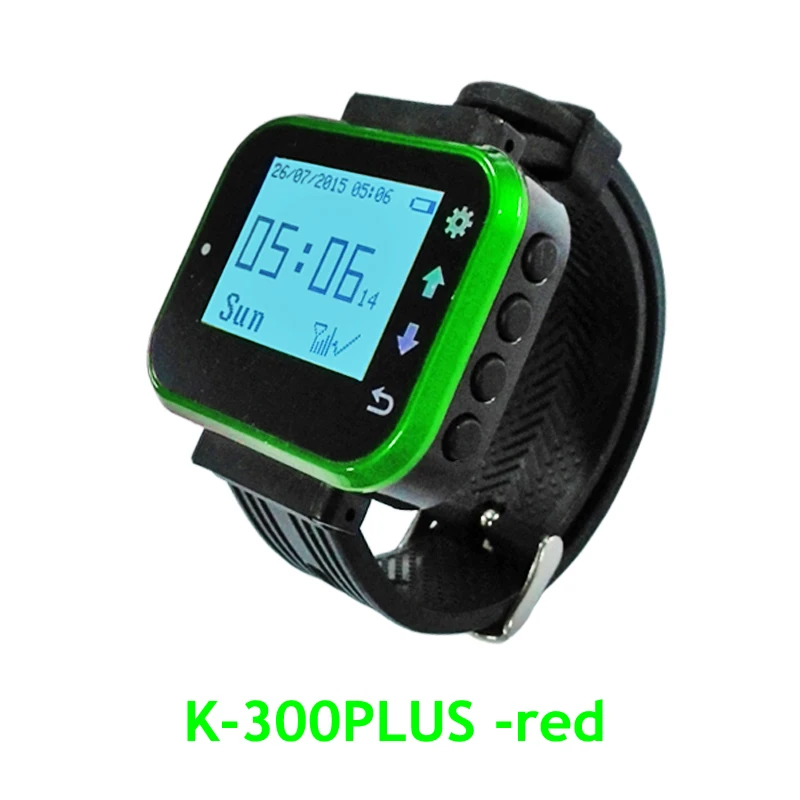 Sistema de Chamada sem Fio Serviço ao Cliente Relógio Receptor Garçom Chamada Pager Restaurante Equipamento K-300plus 433.92 Mhz - Imagem 2