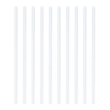 

10 Pcs Long High Temperature Resistant Glass Stirring Rods Clear Harden Glass Sticks for stir Hot Cold Beverages Cocktails Drink