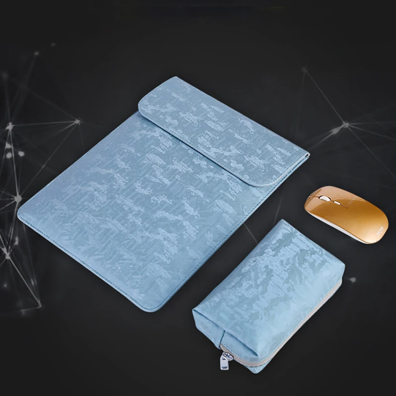 

2019 Hot Waterproof PU Leather Laptop Sleeve Bag For Macbook Air 13 11 12 2018 New Pro 13 15 Touch Bar Ultra-thin Notebook Case
