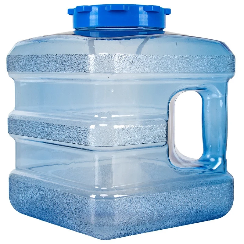 

Pure Water Plastic Bucket Home Water Storage Container with Lid Car Self-Driving Tour with Faucet Mineral Water Barrel