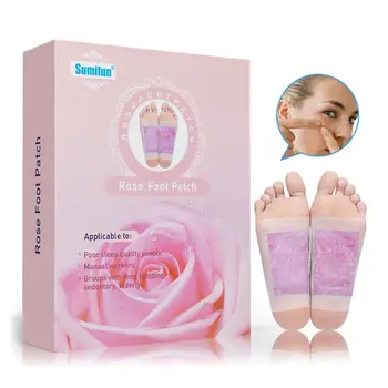 

12Pcs Rose Foot Patch Natural Herbal Skin Care Feet Plaster Skin Care