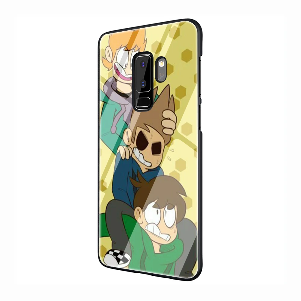 EWAU Eddsworld Стекло чехол для телефона для samsung Galaxy S7 8 9 10Plus Note8 9 A10 20 30 40 50 60 70 - Цвет: G3