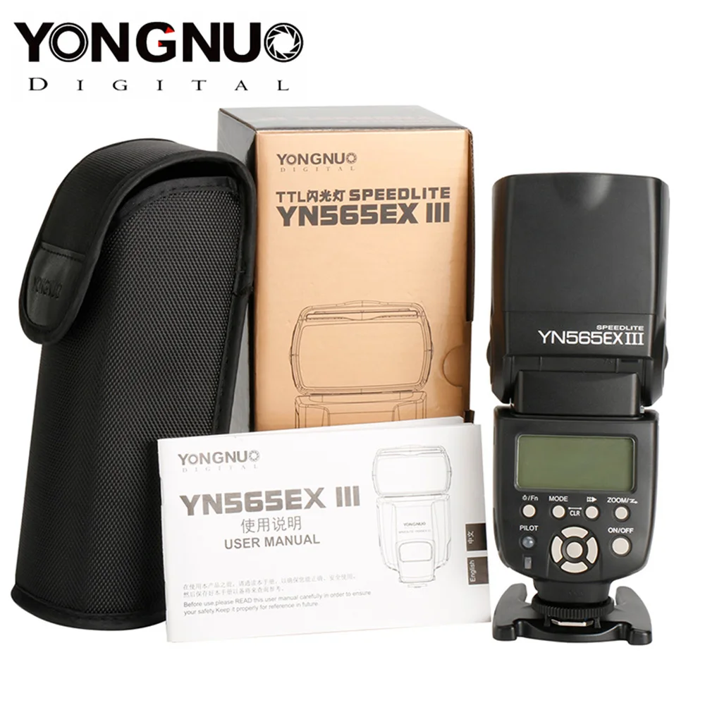 YONGNUO YN565EX III Беспроводная ttl Slave Flash speed lite GN58 высокоскоростная система утилизации поддерживает обновление прошивки USB для Canon