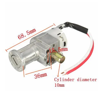

Universal Battery Chager Mini Lock with 2 keys For Motorcycle Electric Bike