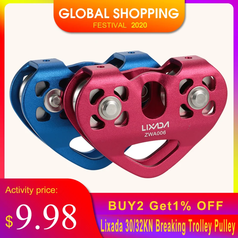 Trolley Climbing-Equipment Load-Rescue Lixada Outdoor Cable Breaking Rock Ice-Workload