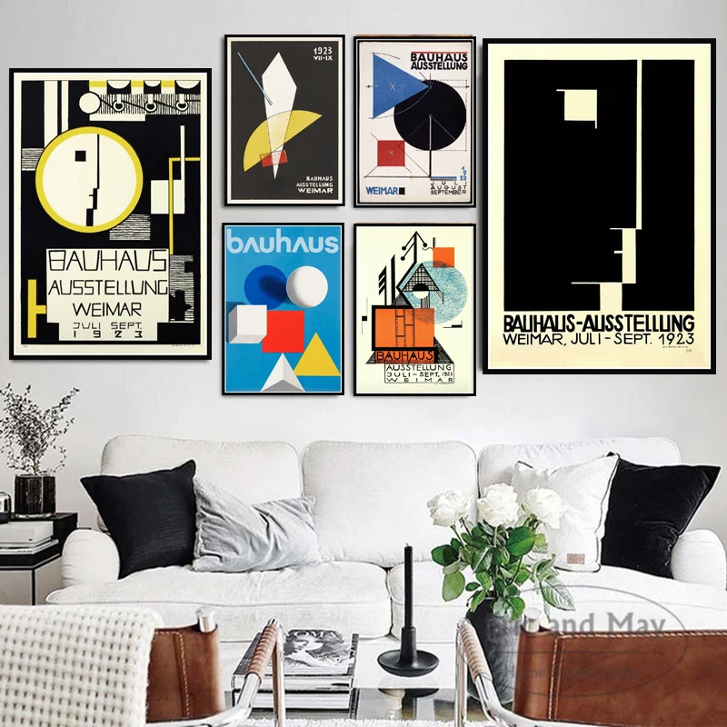Bauhaus Ausstellung 1923 Weimer выставочная Картина на холсте настенные художественные