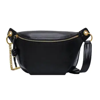 

Portable Women Messenger Bag Fashion PU Leather Phone Belt Bags Women Casual Zipper Fanny Waist Packs for Travel