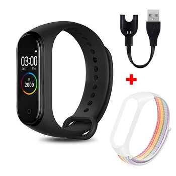

M4 Smart Bracelet Fitness Tracker Heart Rate Blood Pressure Monitoring Bluetooth Smart Wristband Pedometer Sport Smart Watches
