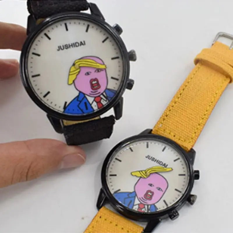 Trump Watch издевается от Trump Watch, часы с американским флагом, модные трендовые студенческие немеханические часы, спортивные кварцевые часы