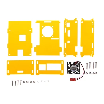 

For Raspberry Pi 3 + Acrylic Transparent Case + CPU Cooling Fan With Screws
