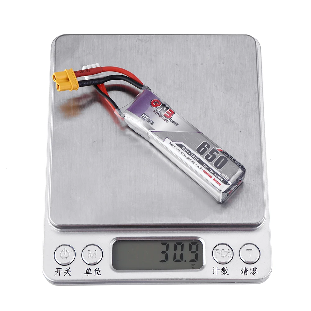 Gaoneng 7 6 V 650mAh 60C 2S HV 4 35 Lipo батарея XT30 разъем для Happymodel FPV Racing Cine Whoop BetaFPV Drone|Детали и