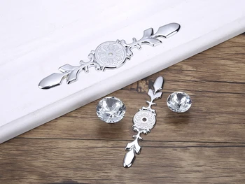 

Luxury Diamond Crystal Handles Shoebox Cabinet Handles Closet Door Drawer Knobs Wardrobe Pulls Pullers With Screws Hardware