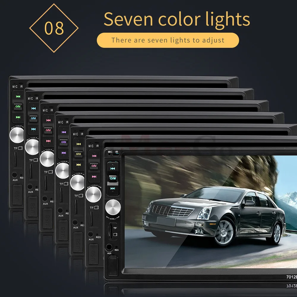 2 Din Car Radio 7HD Autoradio Touch Screen MP5 Radio Player Bluetooth Car Multimedia USB Backup Camera Reverse Monitor (12)