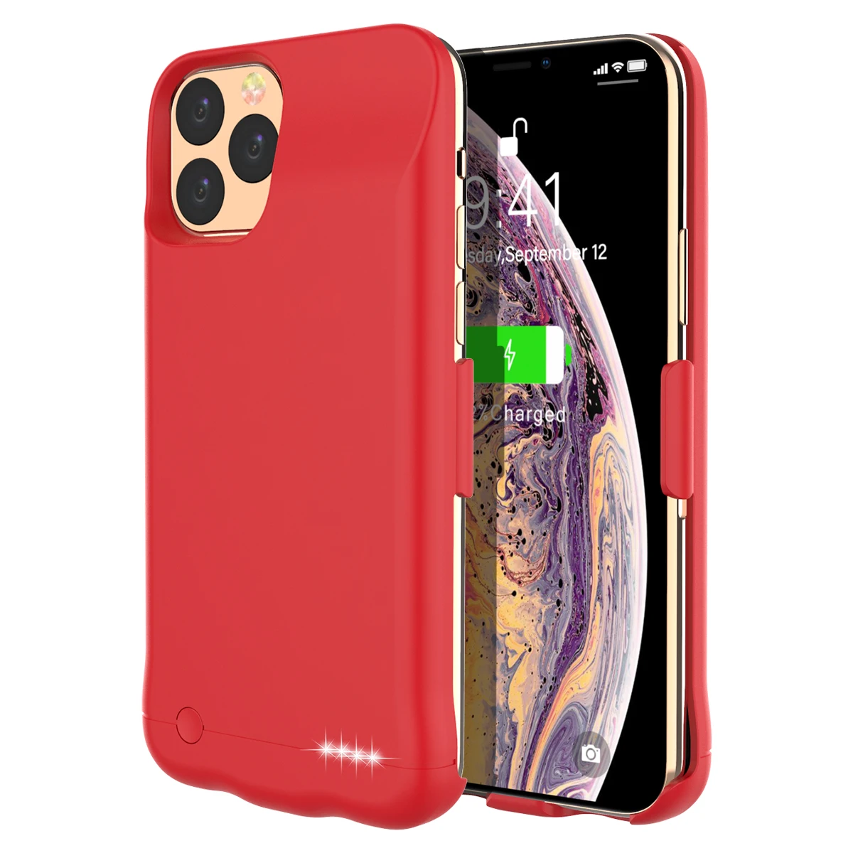 

For iPhone 11 Pro Max 6.5 Inch 6200mAh Battery Charger Case External Backup Charger Power Bank Protective Cover Bag Coque Fundas