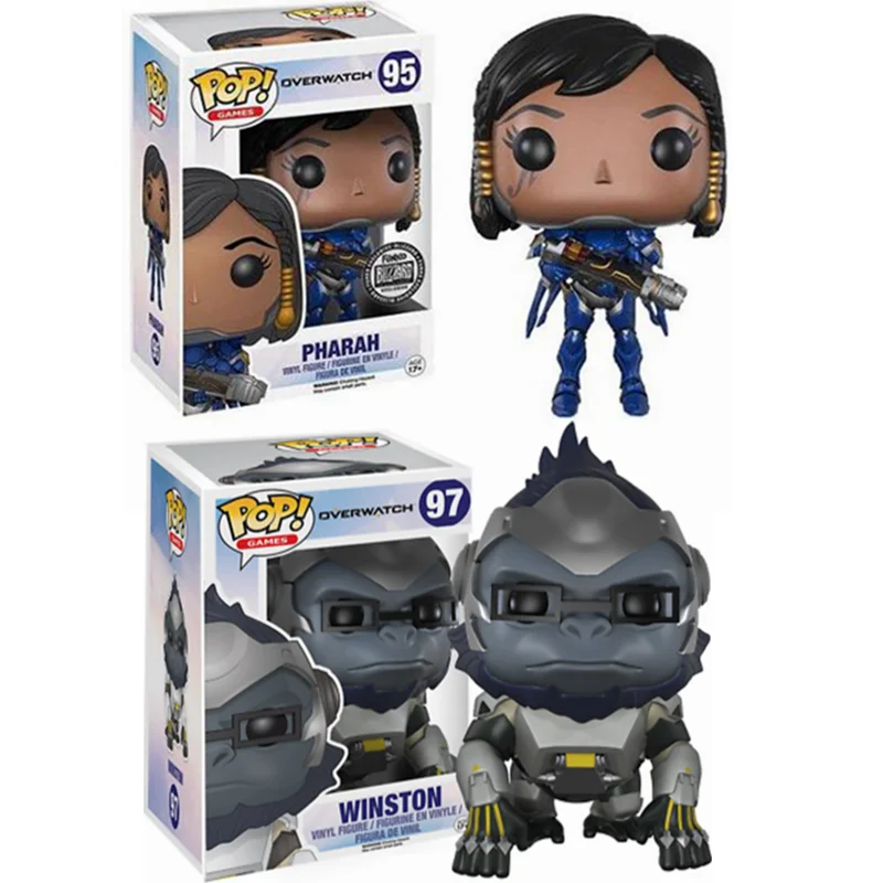 Куклы Funko POP GAMES PHARAH #95 WINSTON #97 виниловые фигурки модель декоративные игрушки для