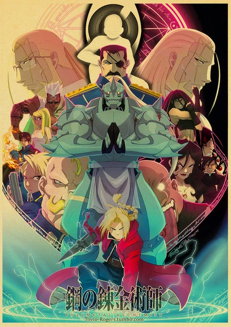 Fullmetal Alchemist Character Mashup Anime - Full Alchemist: Brotherhood |  Art Board Print