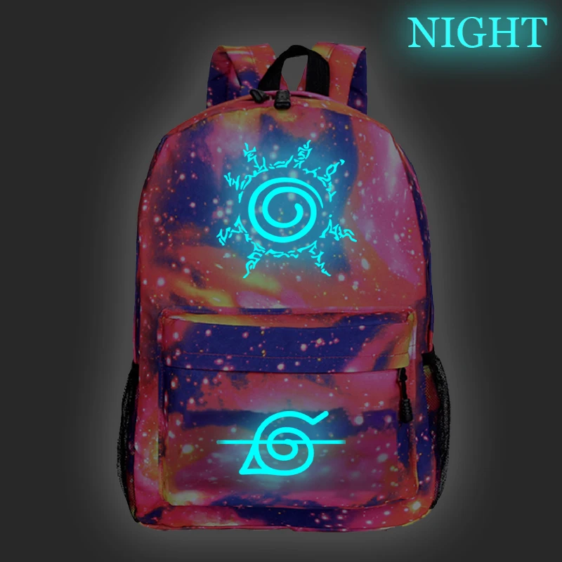 9 Galaxy Наруто рюкзак с отражающими вставками Sharingan Uchiha детские школьные сумки Повседневный Рюкзак Звездная ночь путешествия Morral Hombre - Цвет: 9