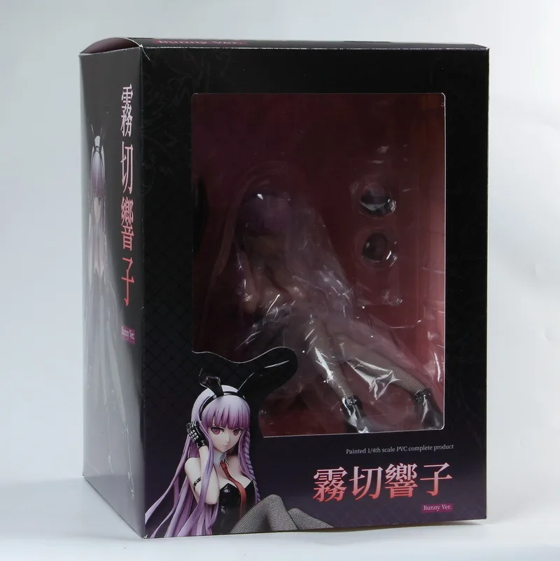 22,5 см В-стиль Danganronpa Kirigiri kiuko, мягкое тело, кролик, девочка, свободный, сексуальные девушки, аниме, ПВХ, фигурка, коллекция, модель игрушки - Цвет: Hard ver with box