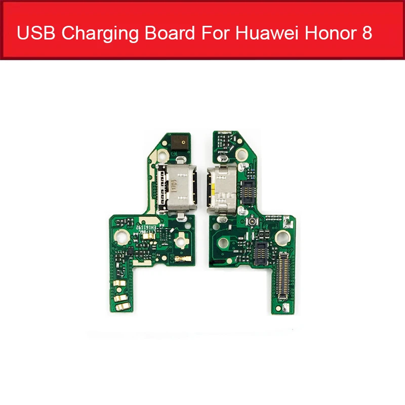Плата для зарядного устройства USB для Huawei Honor 8 8 Pro 8 Lite зарядный порт док-разъем гибкий кабель протестирован хорошо