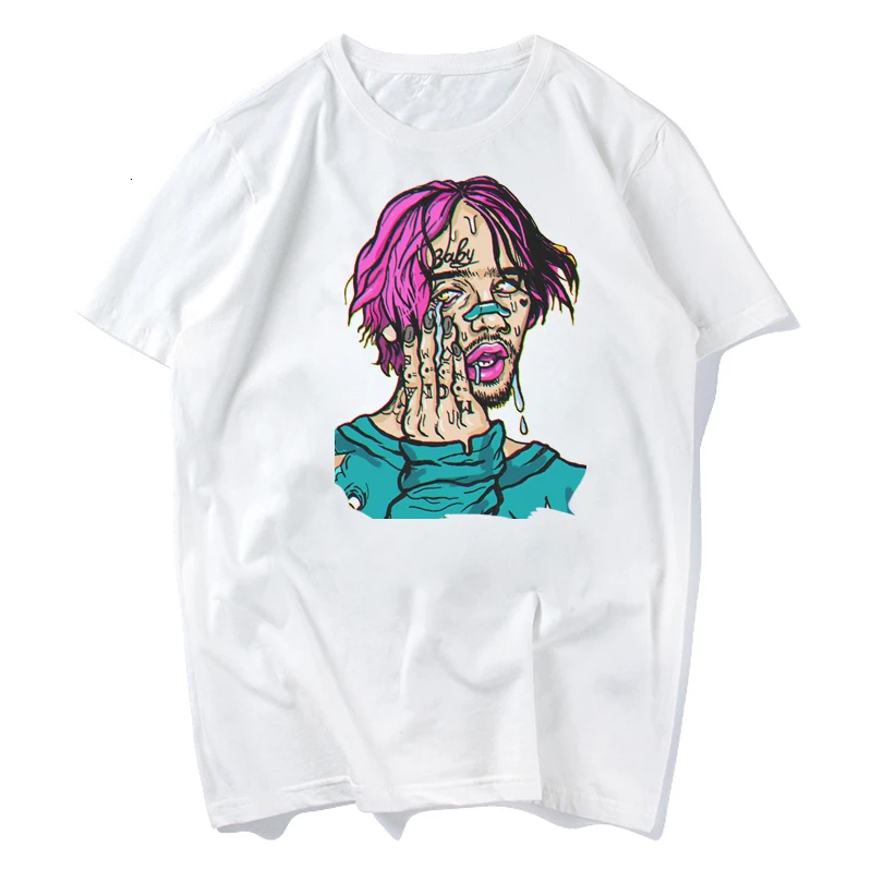 Новые мужские летние футболки с круглым вырезом и коротким рукавом Lil Peep, мужские футболки в стиле панк, рок, хип-хоп, топы, футболки Lil Peep