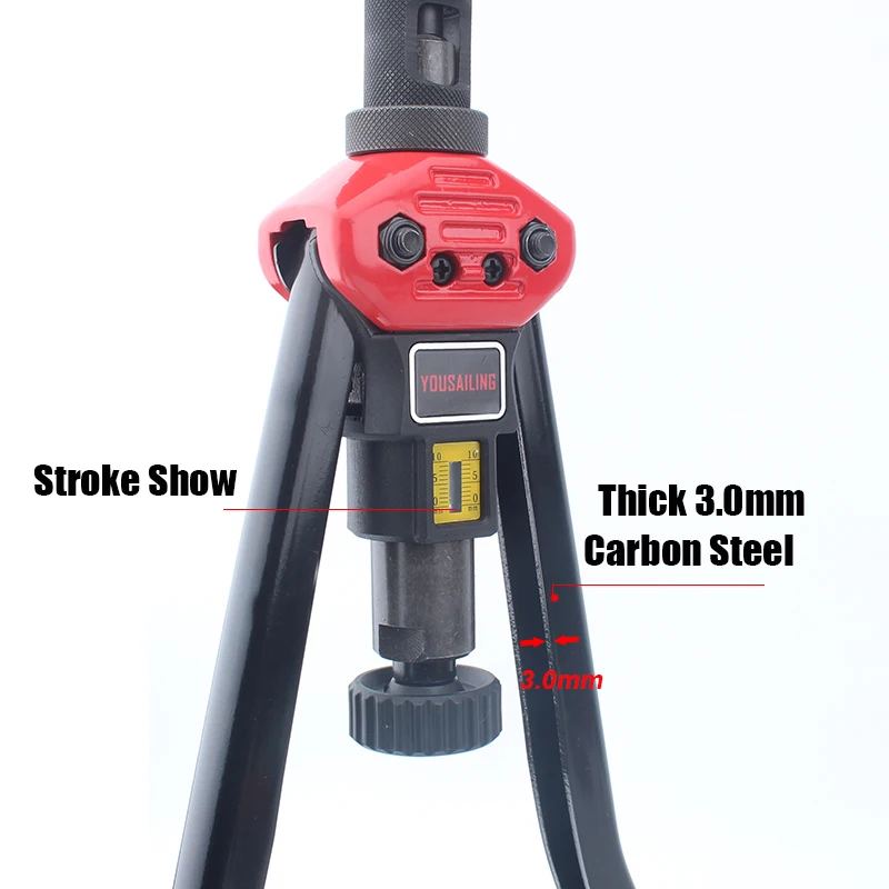 16" Heavy Duty Manual Riveter Guns Hand Riveting Tool M3 M4 M5 M6 M8 M10 M12 YOUSAILING BT-607
