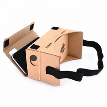 DIY Бумага VR виртуальной реальности Смарт очки картон Стиль Гарнитура 3D очки для 3,5-6,0 дюйма смартфон