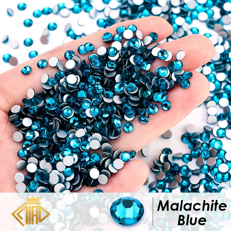 SS4-SS30 Colorful Non Hotfix Rhinestones Glitter Crystal Glue On Strass Diamond Rhinestones For Garment Nail art Decorations 