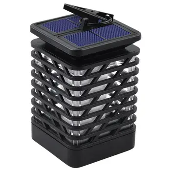

Retro Solar LED Flame Light Rhombus Pattern Waterproof Outdoor Clip Lamp
