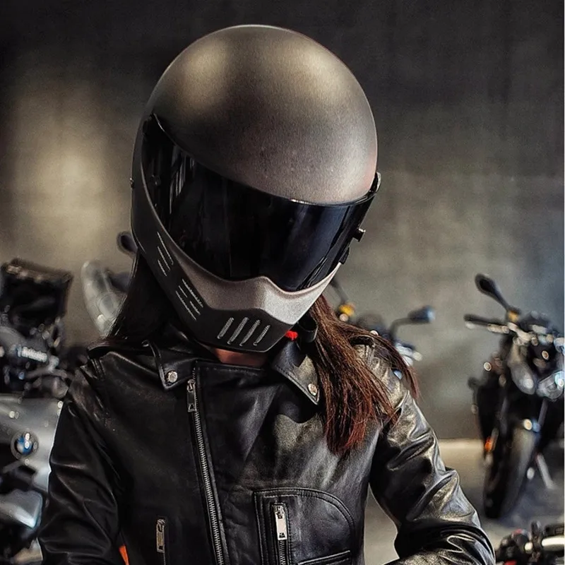 Мотоциклетный шлем из стеклопластика матовая защитная оболочка подходит для
