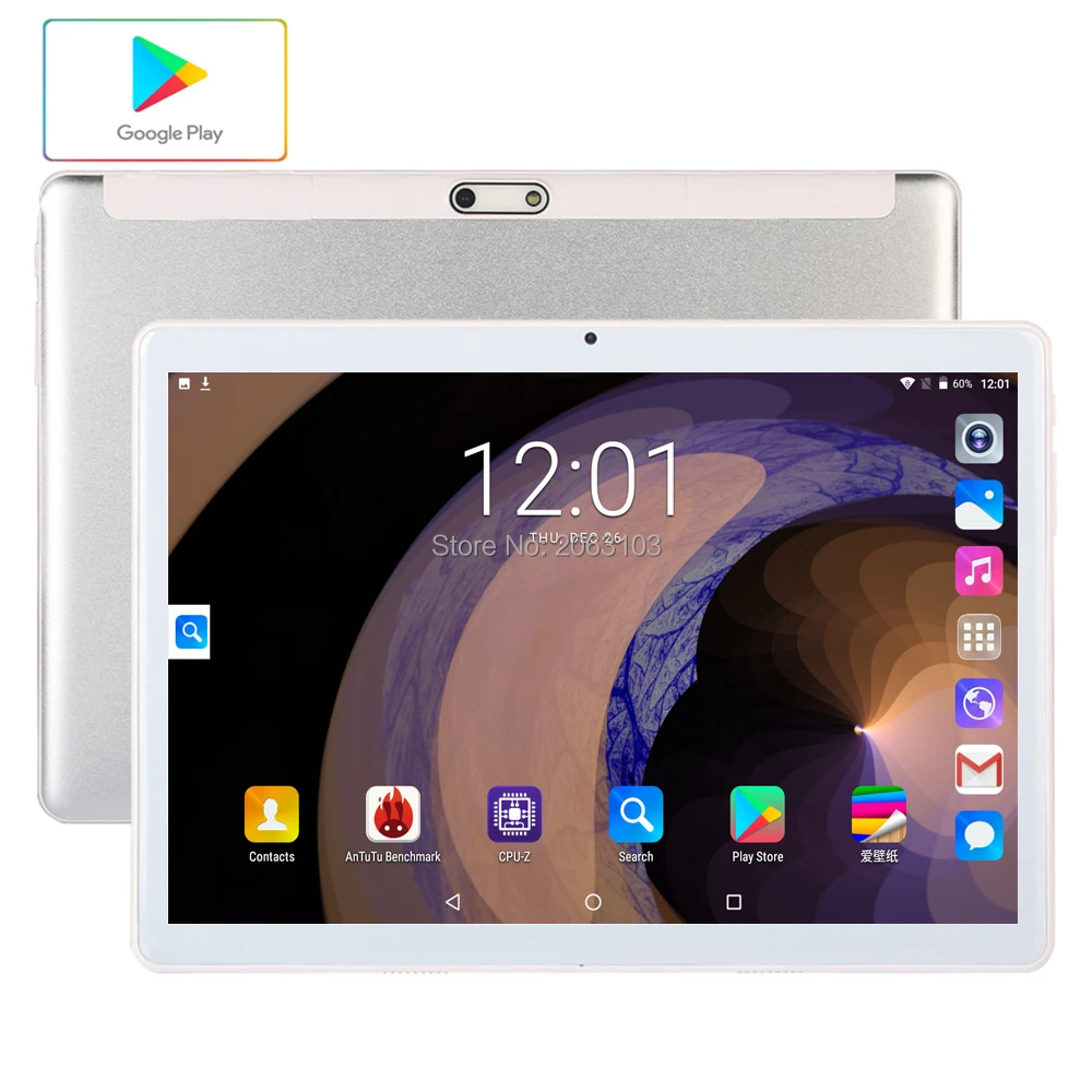 

Tablets 10.1 inch LTE 3G 4G Phone Call Tablets Android 9.0 Tablet pc 32GB ROM WiFi GPS Bluetooth Dual SIM IPS Screen