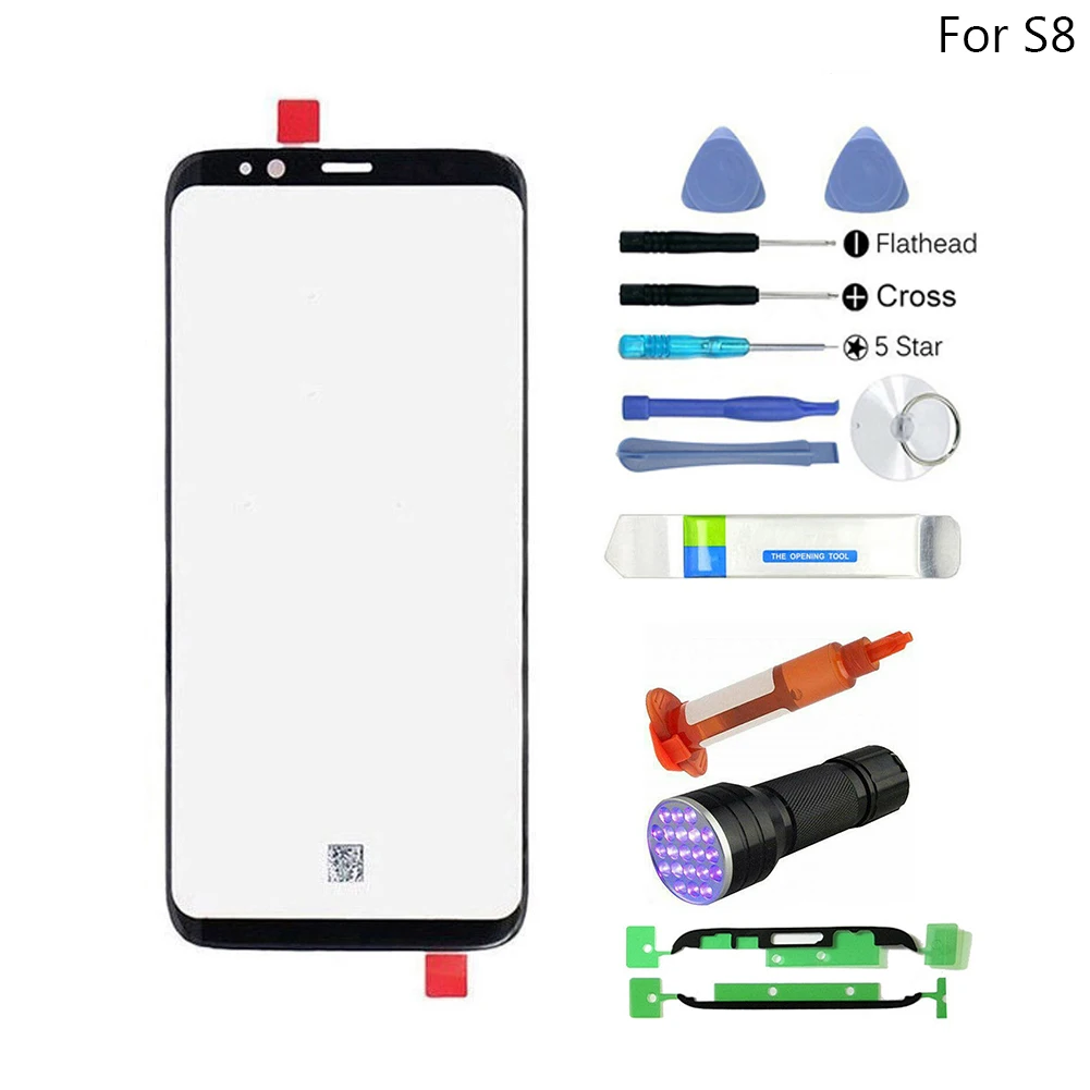 Для Samsung Galaxy S8/S9 +/S10e/S10/S10 + черный стеклянный объектив замена экрана Loca UV