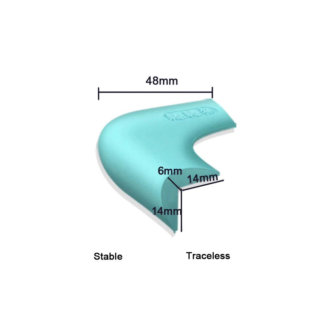 Детская угловая защита края мягкий безопасный силикон Защитная крышка стола дети анти-столкновения угол дети ребенок защита головы 4 шт