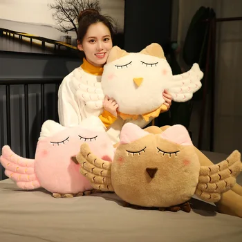 

35cm New Simulation Popular Cute Owl Plush Toy Baby Cartoon Toys Stuffed Animal Doll Soft Baby Birthday Gifts Kids Toy