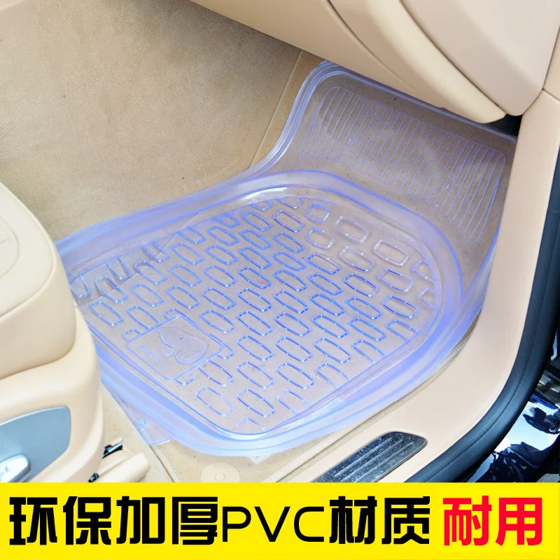 Transparent Waterproof Non-slip Environmental Protection Plastic Pvc Soft  Rubber Thick Wear-resistant Car Foot Mat Pad Universal - Floor Mats -  AliExpress